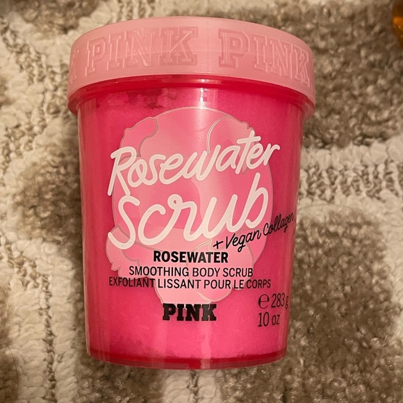 VICTORIA’S SECRET PINK ROSEWATER BODY SCRUB EXFOLIANT. - Picture 1 of 1